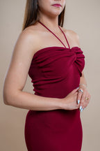 Vestido Loren color vino - MM SHOP