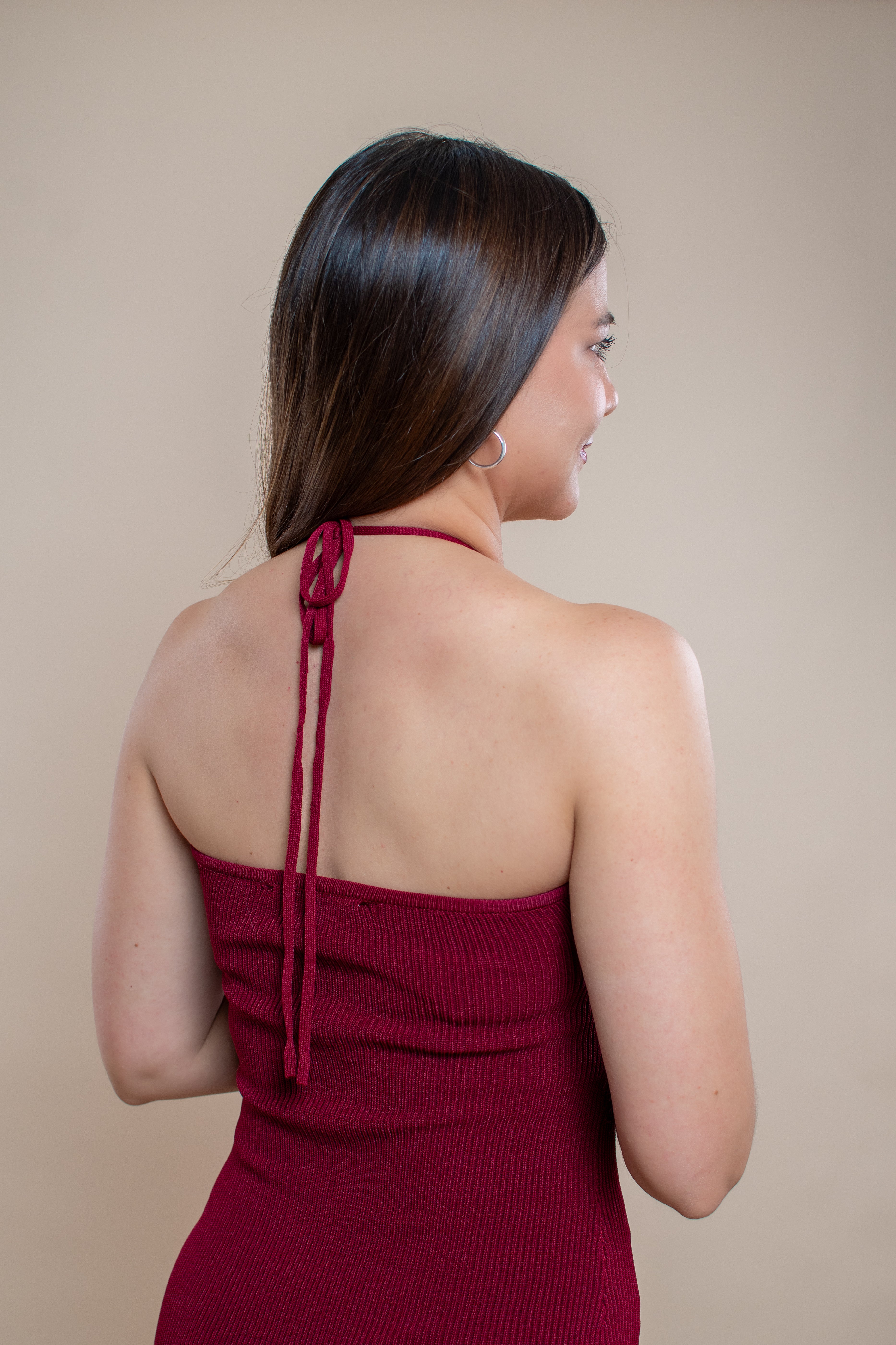 Vestido Loren color vino - MM SHOP