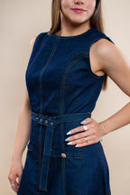 Vestido Clohe denim - MM Shop