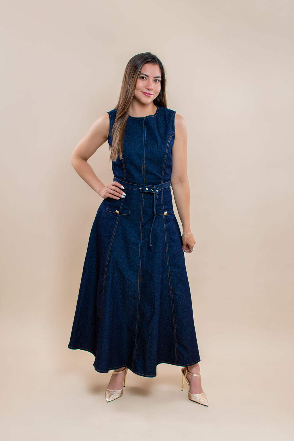Vestido Clohe denim - MM Shop