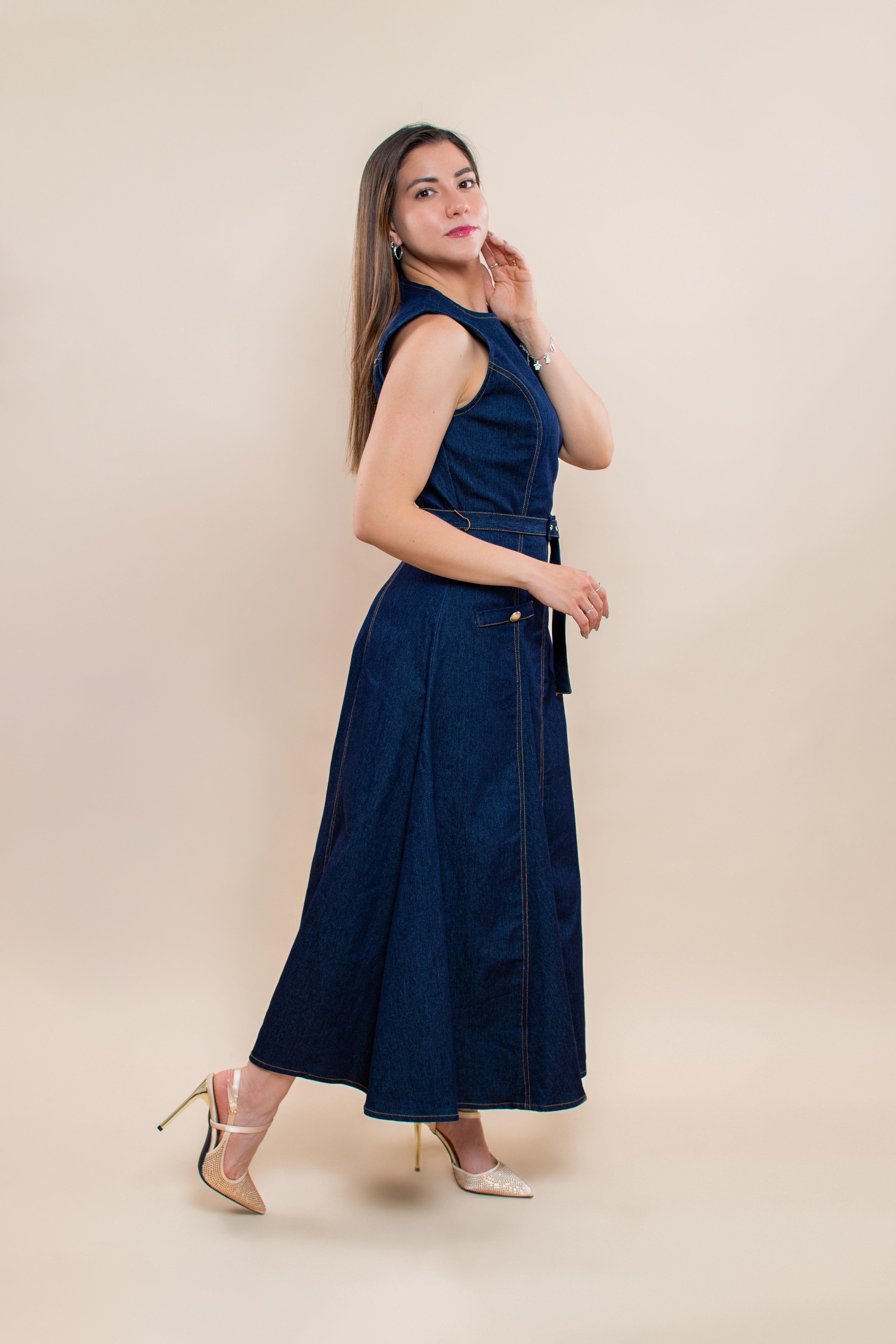 Vestido Clohe denim - MM Shop