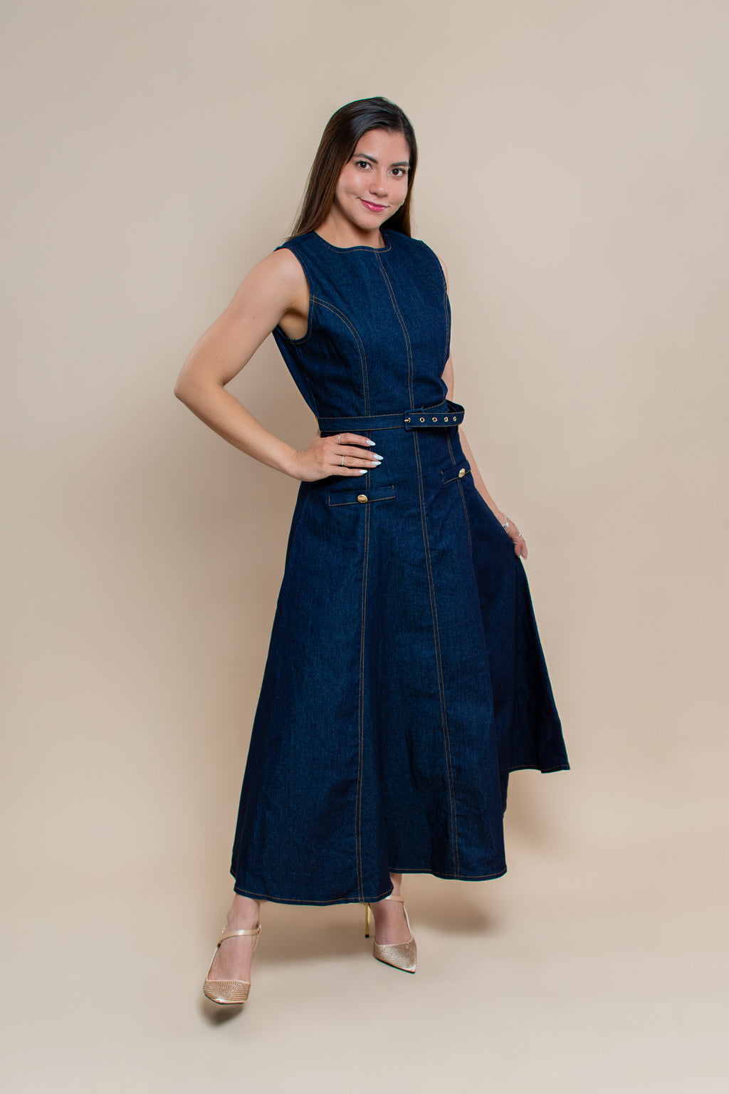 Vestido Clohe denim - MM Shop