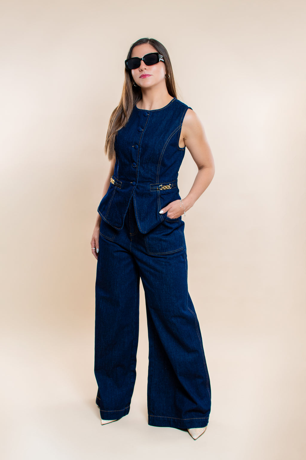 Chaleco Denim Pampa - MM SHOP