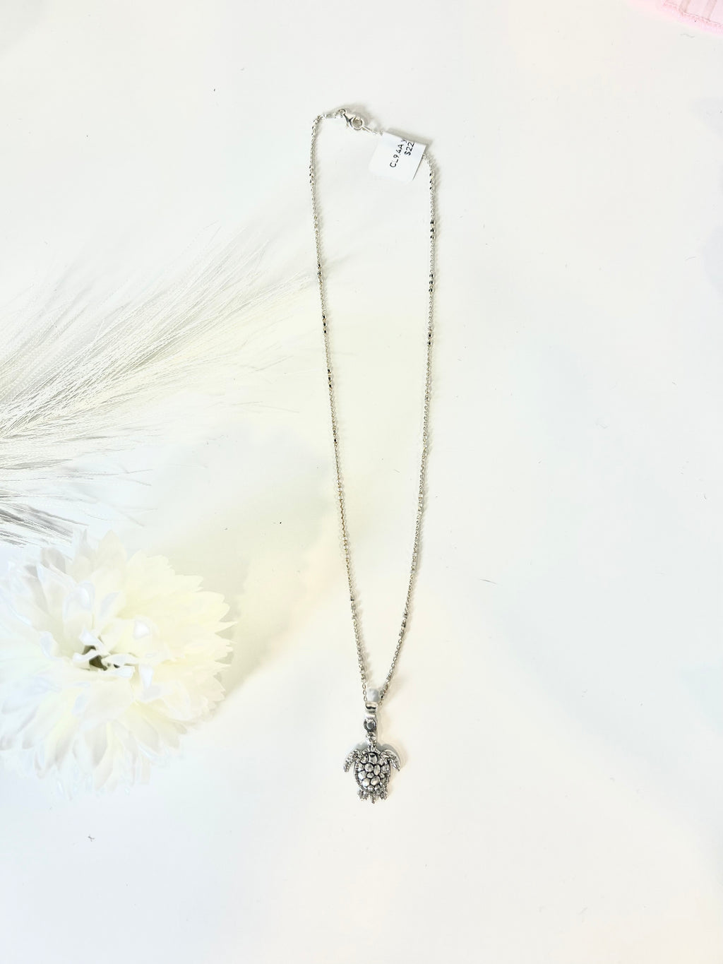 Collar marino con tortuga - plata 925