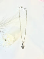 Collar marino con tortuga - plata 925