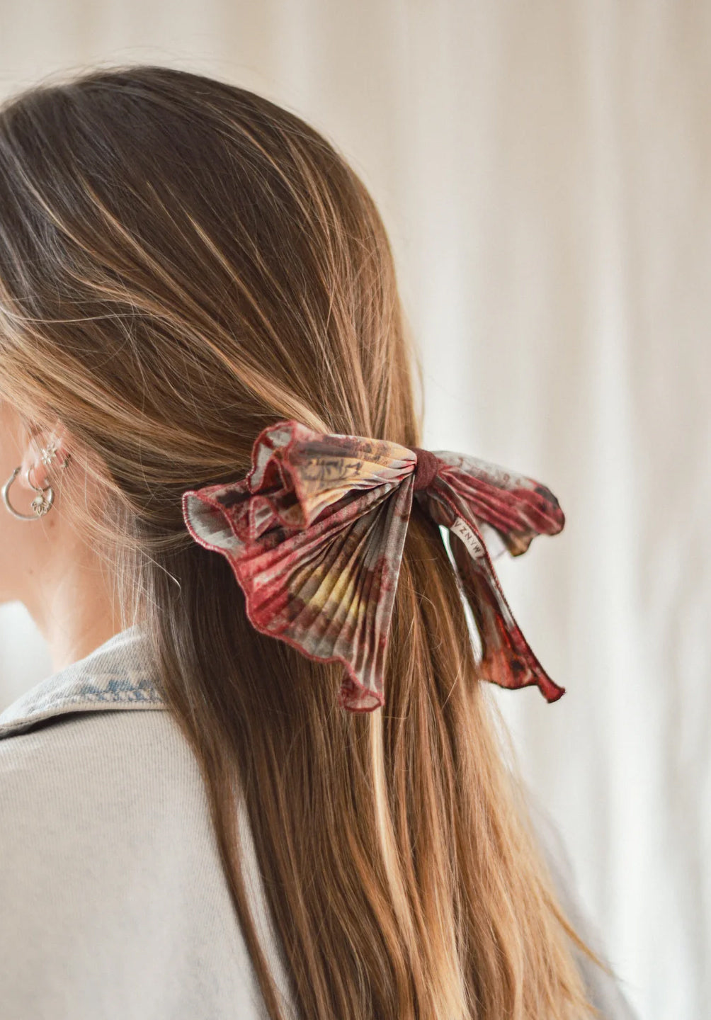 Cinta Espiga Burdeo Acuarela