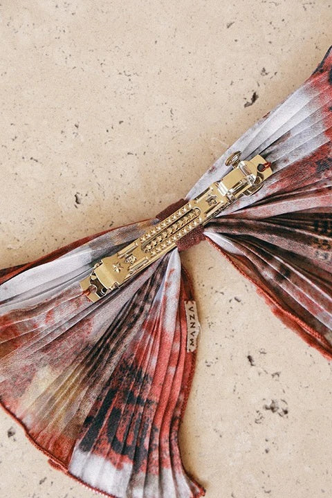 Cinta Espiga Burdeo Acuarela