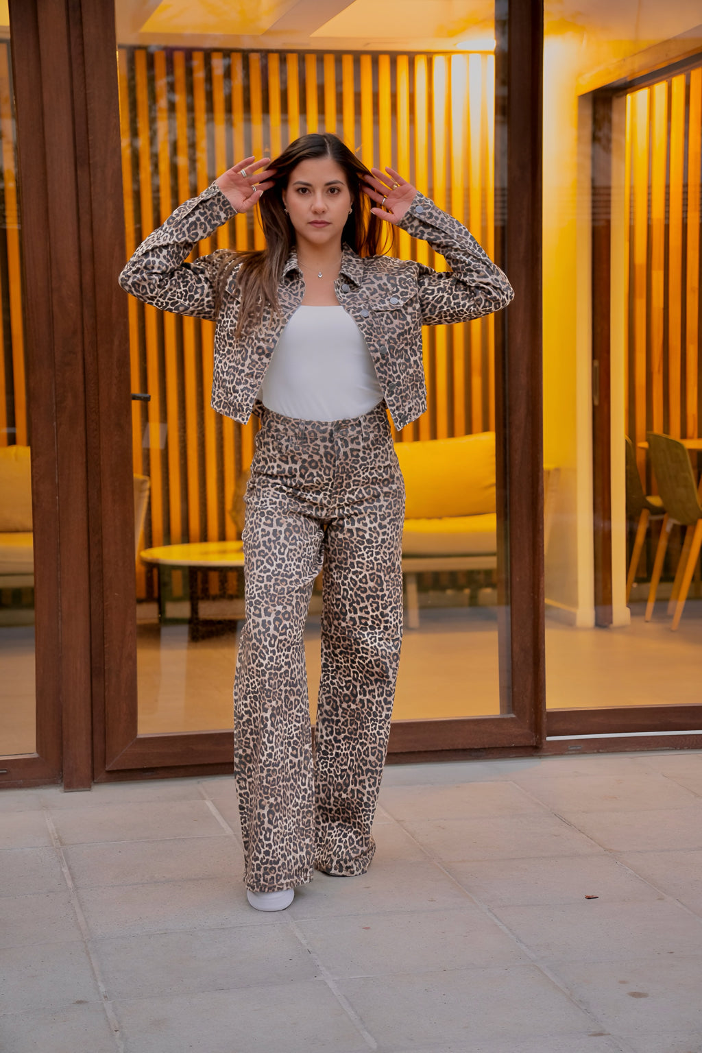 Conjunto Animal Print Leopardo