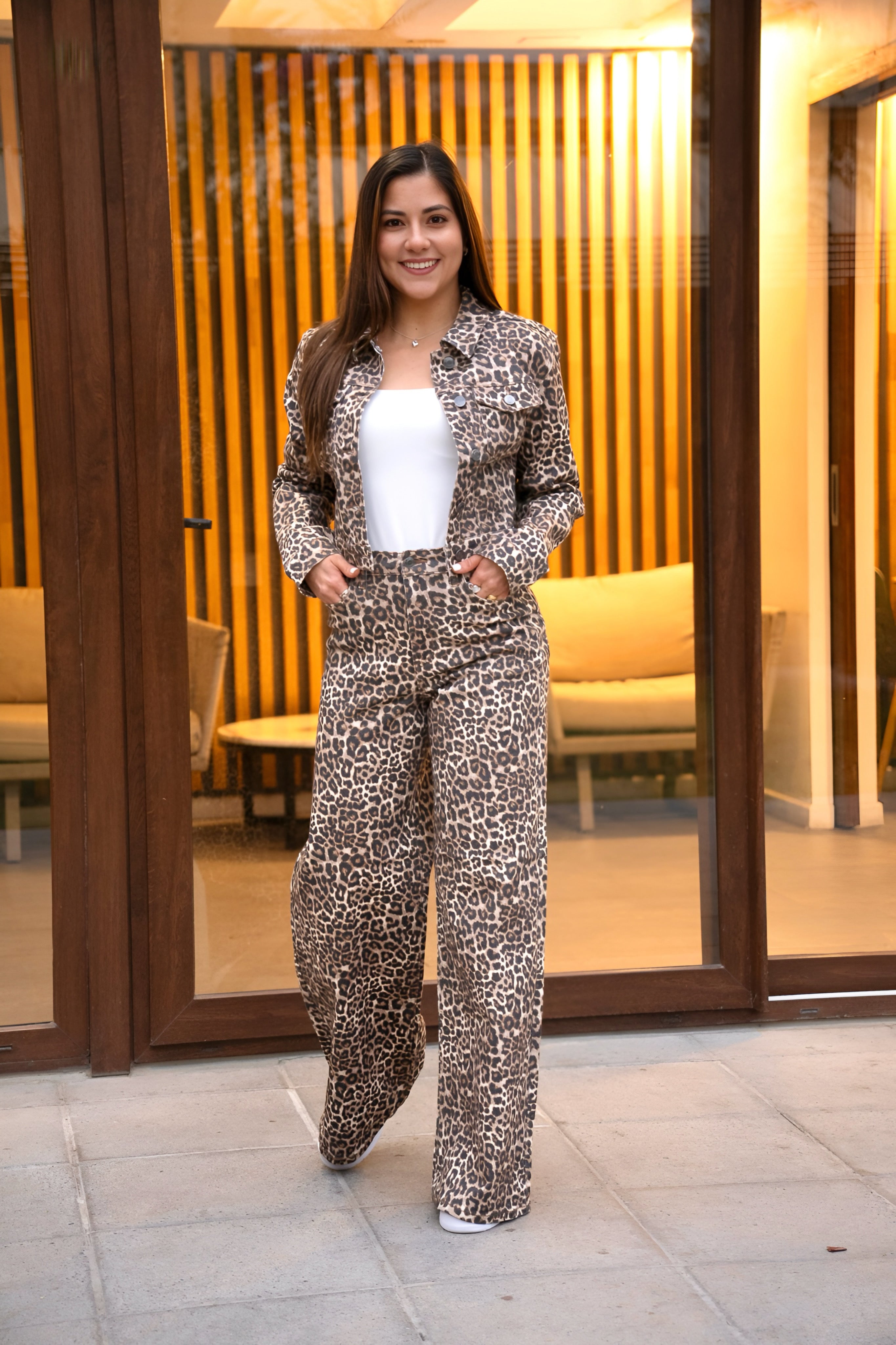 Conjunto Animal Print Leopardo