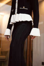 Conjunto Cardigan Negro