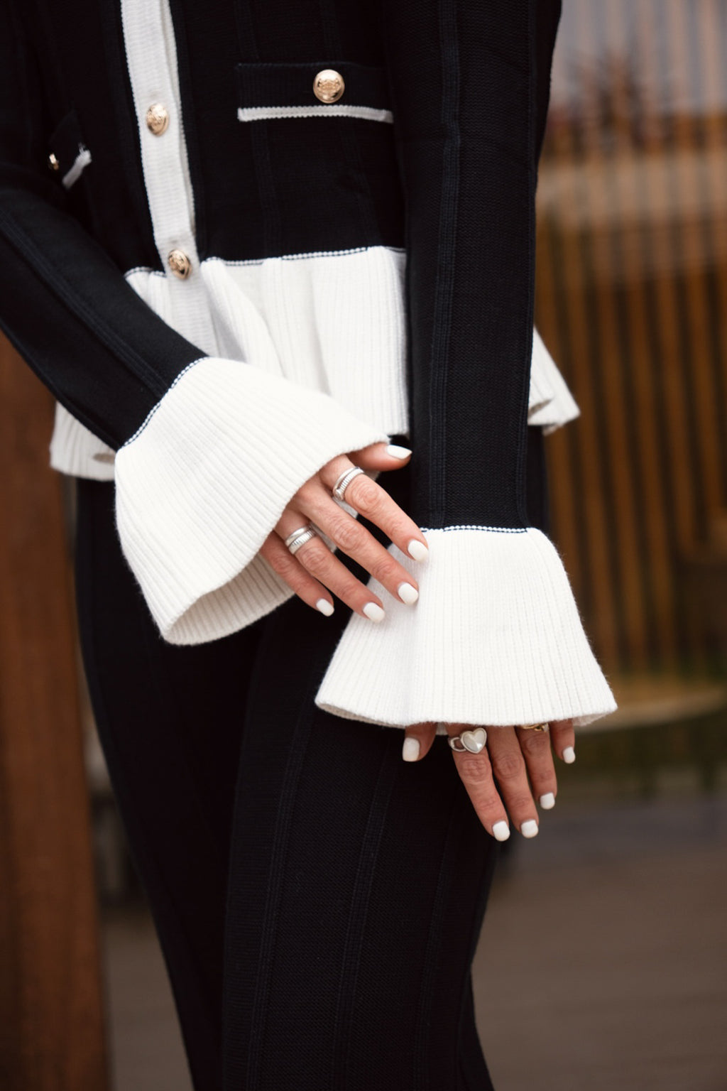 Conjunto Cardigan Negro