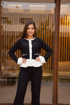 Conjunto Cardigan Negro