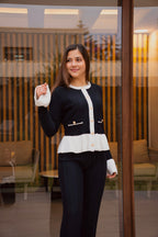 Conjunto Cardigan Negro