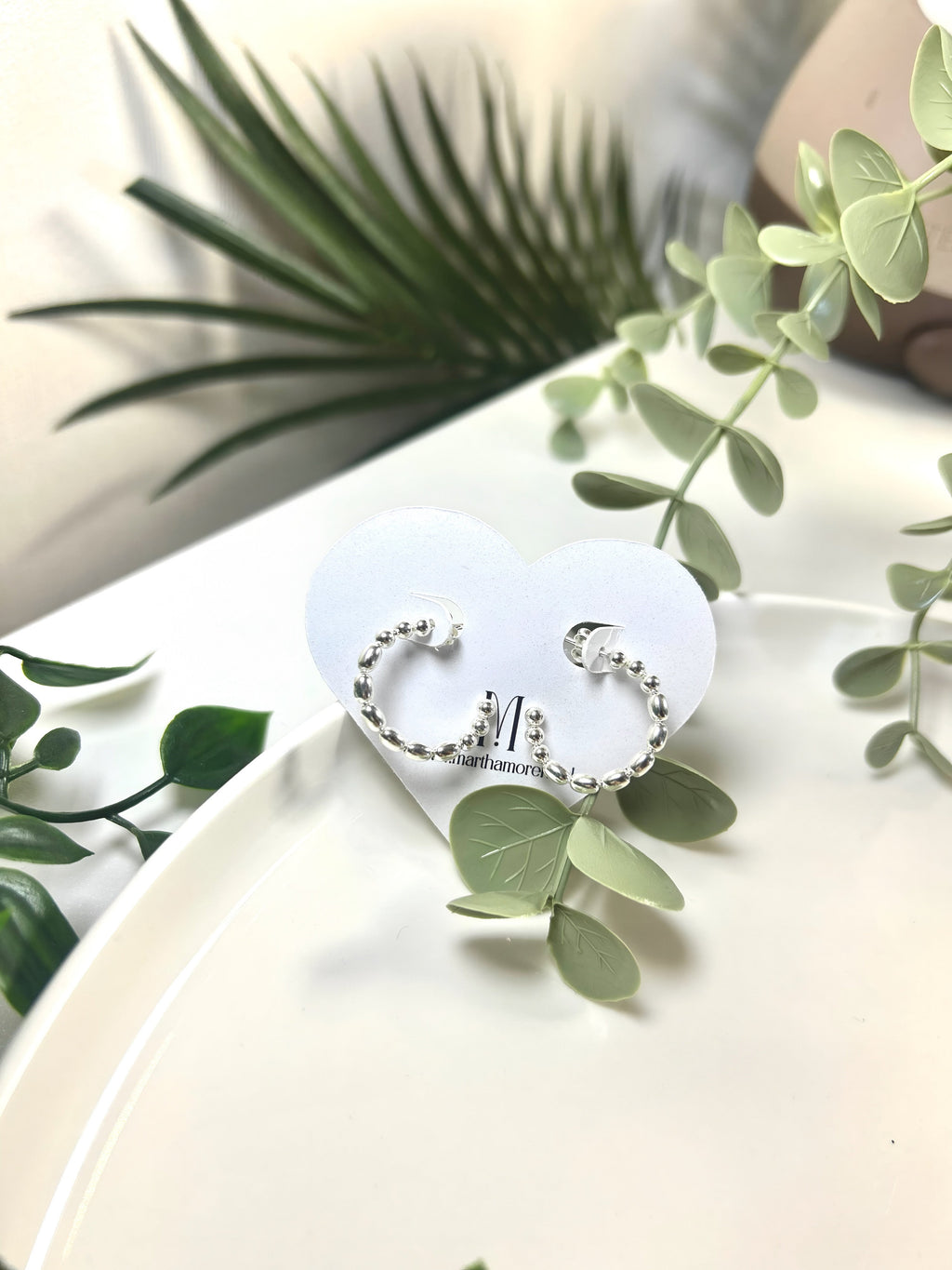 Aros argolla con esferas