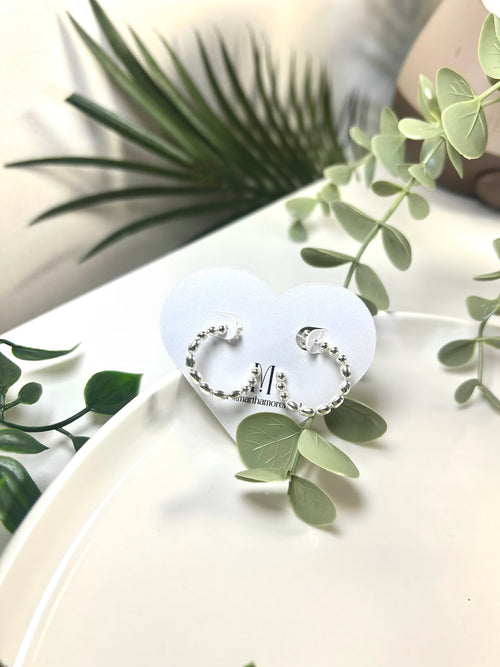 Aros argolla con esferas