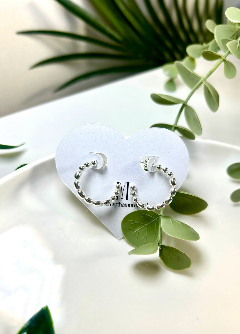 Aros argolla con esferas