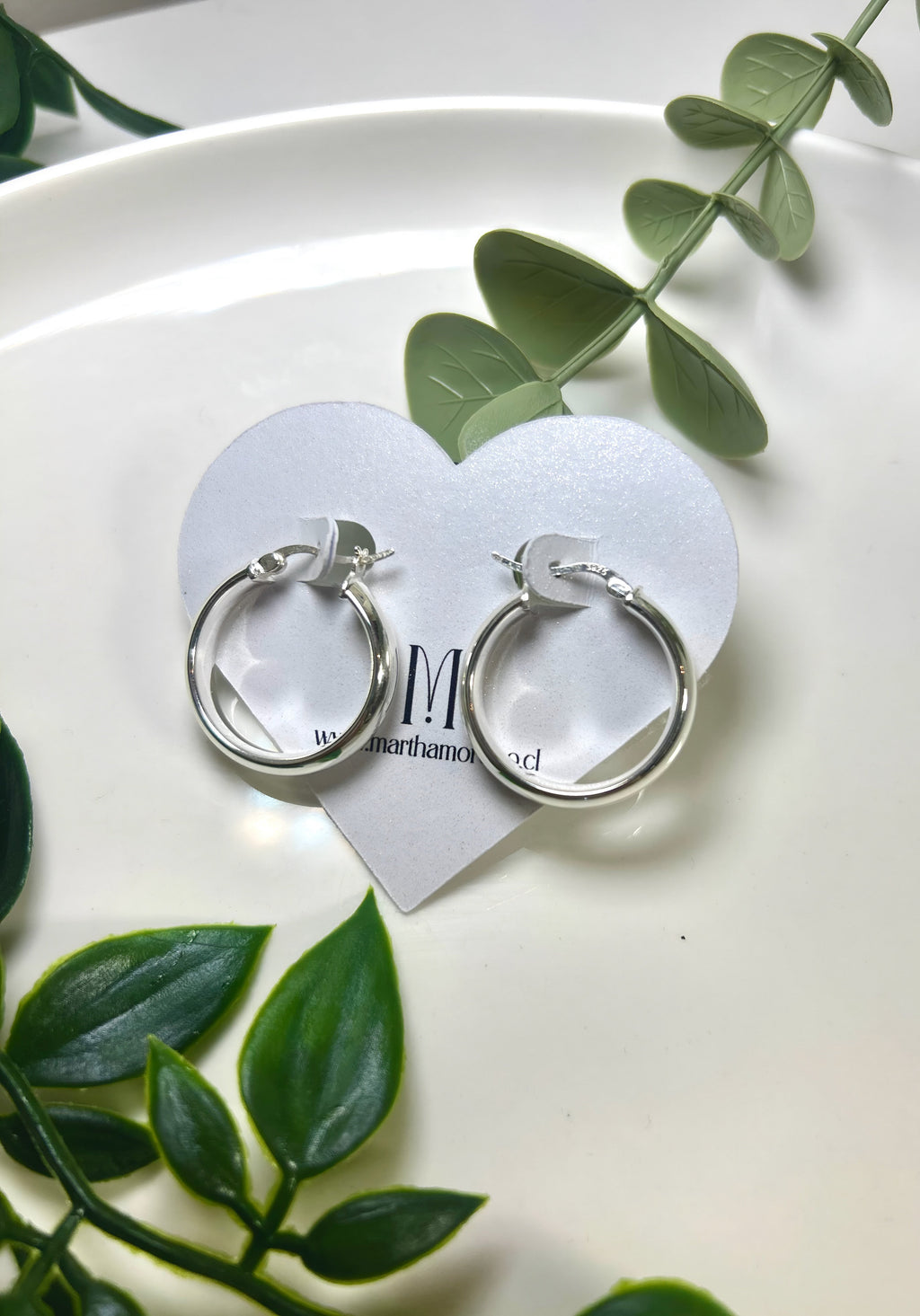 Aros argolla clásica en plata 925