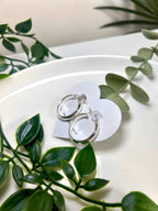 Aros argolla clásica en plata 925