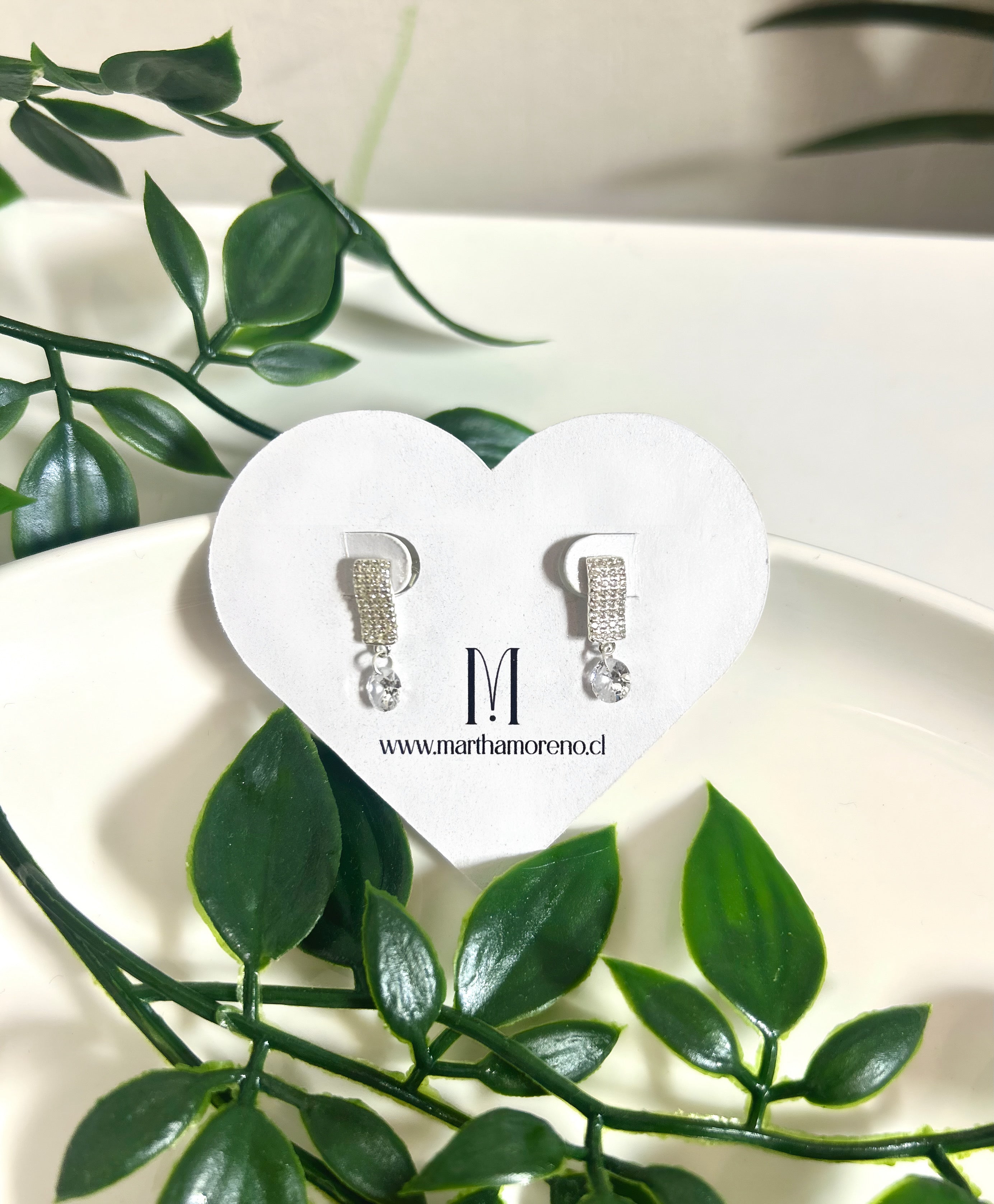 Aros congantes rectangulesres con circonitas