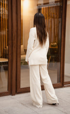 Conjunto Punto Acanalado Beige