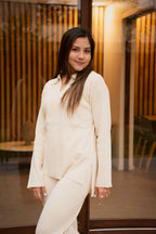 Conjunto Punto Acanalado Beige