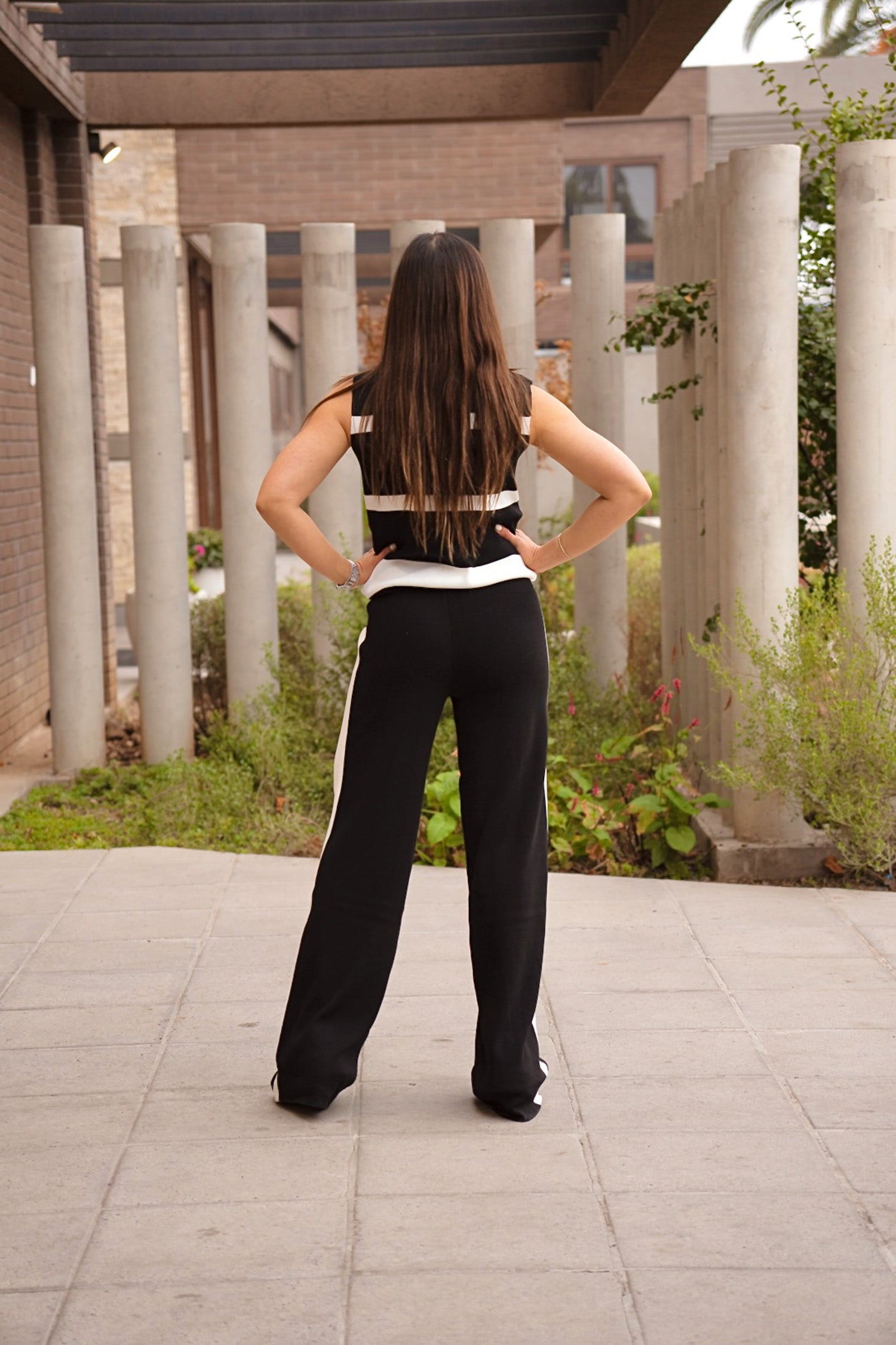 Conjunto Punto Comfy Blanco y Negro