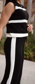 Conjunto Punto Comfy Blanco y Negro