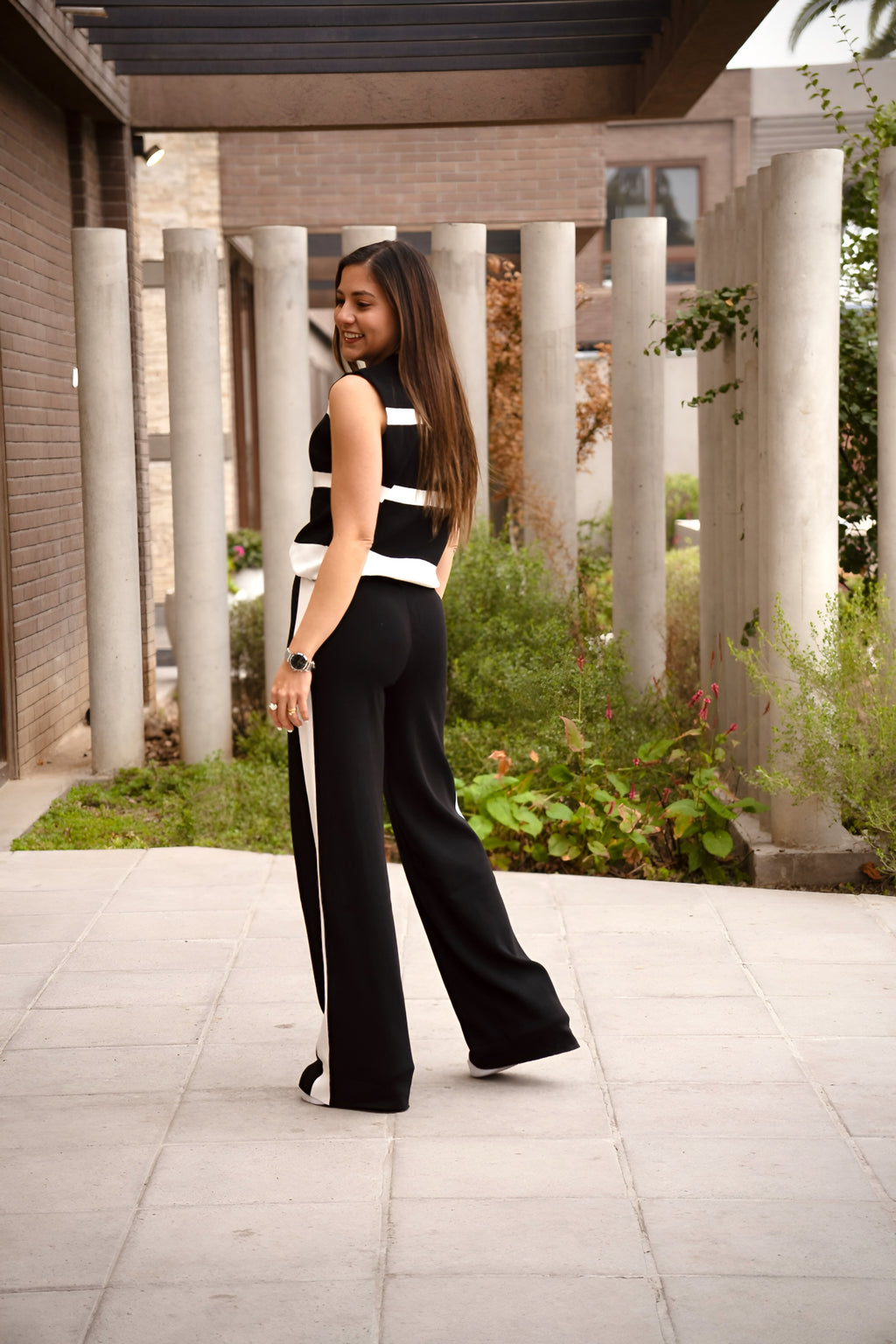 Conjunto Punto Comfy Blanco y Negro