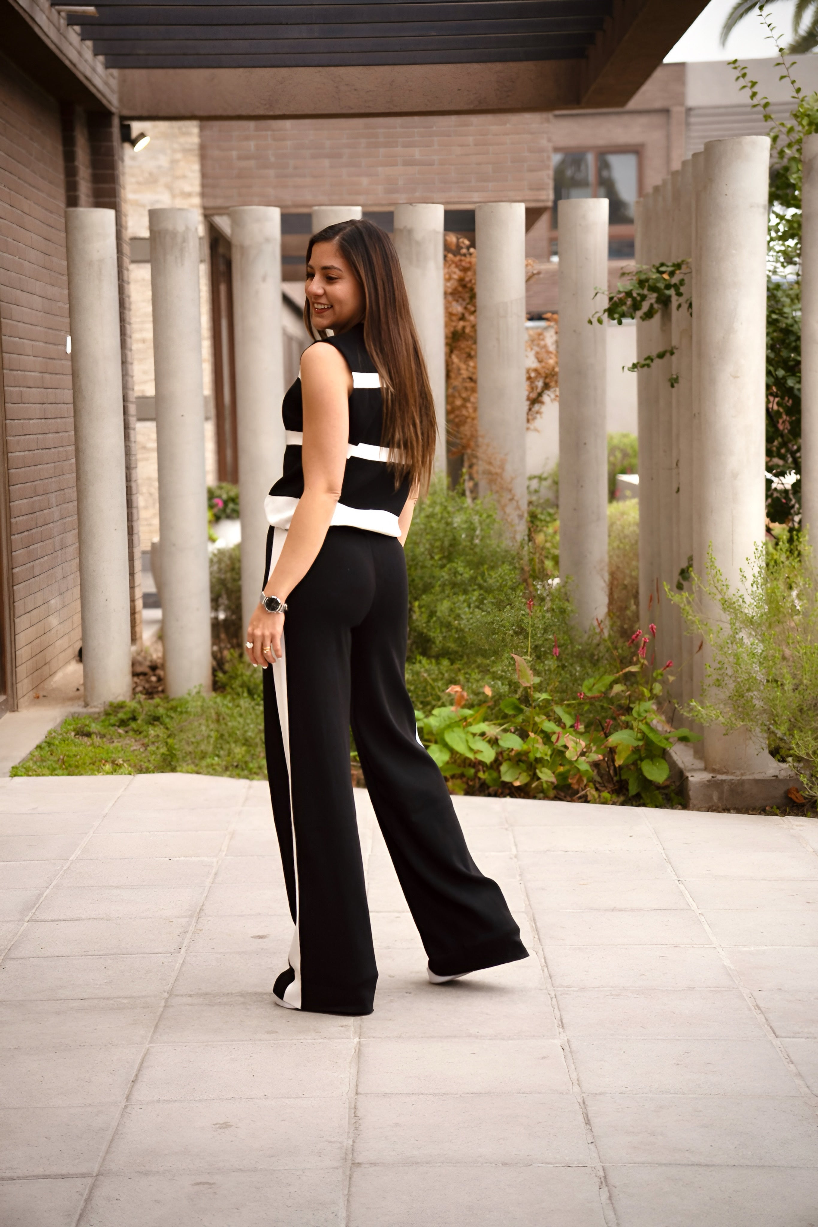 Conjunto Punto Comfy Blanco y Negro