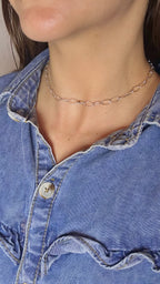 Collar chocker de plata 925 - 42 cm