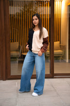 Sweater Emma Negro y Beige