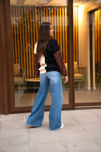 Sweater Emma Negro y Beige