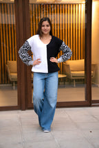 Sweater Emma Blanco y Negro