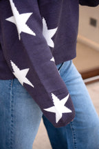 Sweater Pame Azul Estrellas