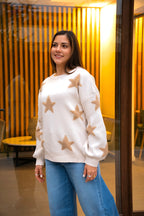 Sweater Isidora Estrellas Beige