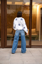 Sweater Isidora Azul Estrellas