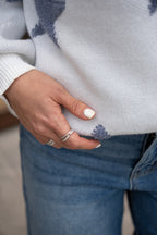 Sweater Isidora Azul Estrellas