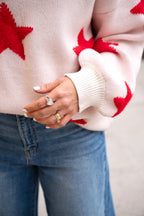 Sweater Isidora Estrellas Rojas