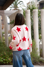 Sweater Isidora Estrellas Rojas