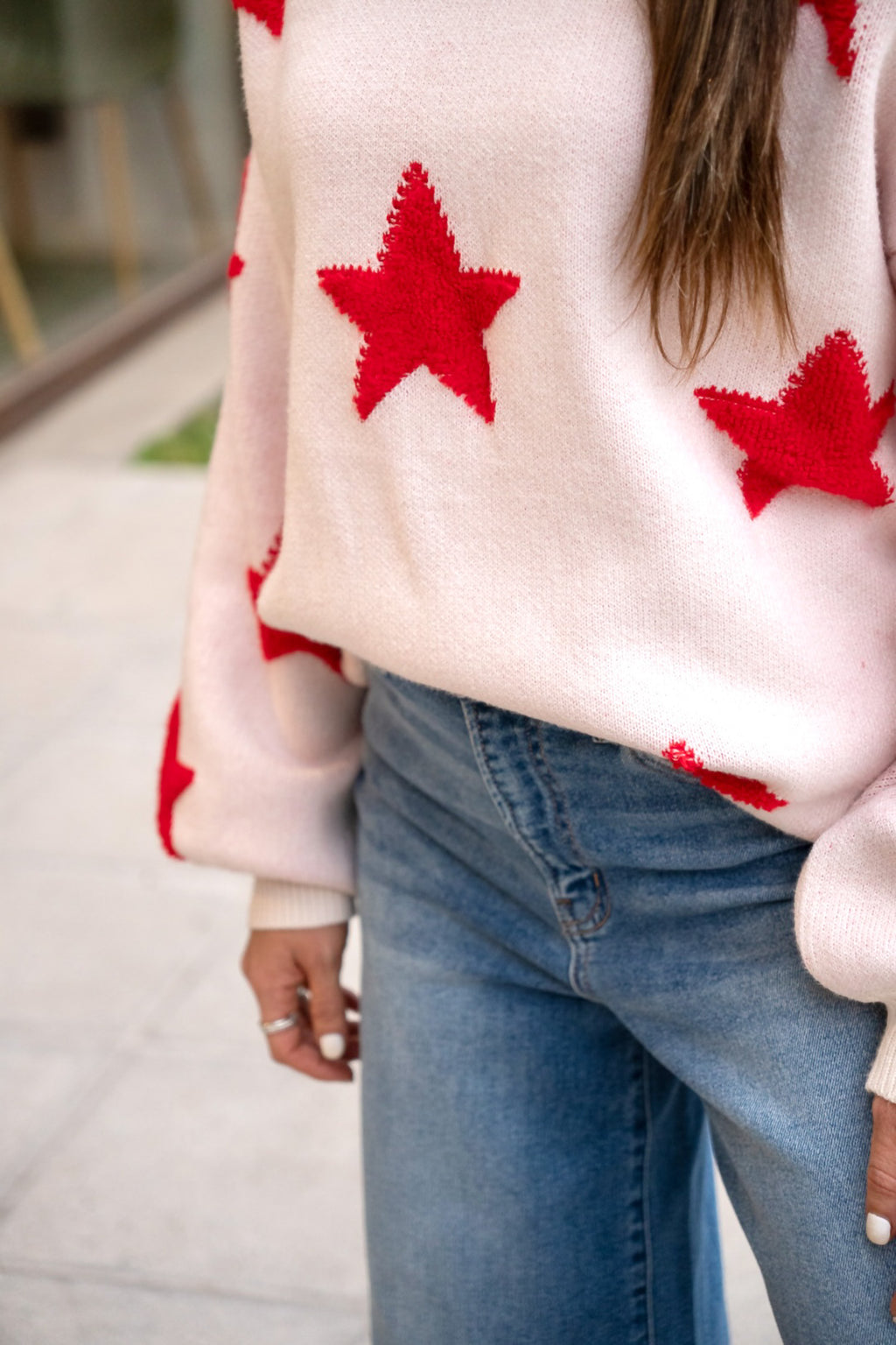 Sweater Isidora Estrellas Rojas