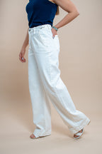 Jean Alana blanco ajustable - MM SHOP