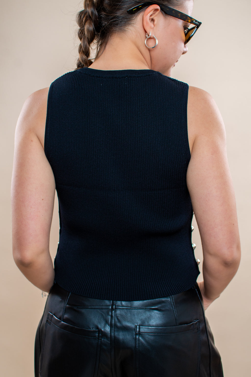 Top Priscilla negro - MM SHOP