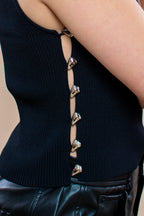 Top Priscilla negro - MM SHOP